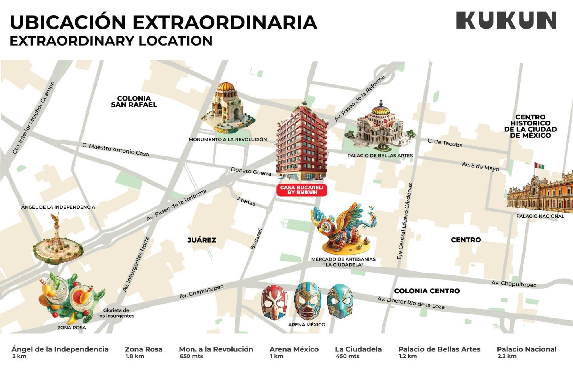 Kukun Reforma & Downtown Apartment Mexico City Exterior photo